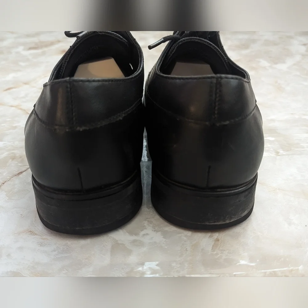 Calvin Klein Man's  RAMBERT Leather Oxfords  Black  Shoes Size 7M